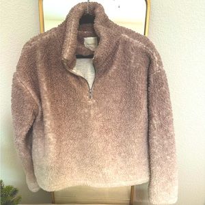 Thread & Supply Sherpa 1/4 Zip Pullover with Side Pockets - Medium